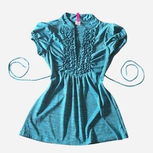 Heart Soul Office Siren TopRuched Y2K VNeck Size Medium